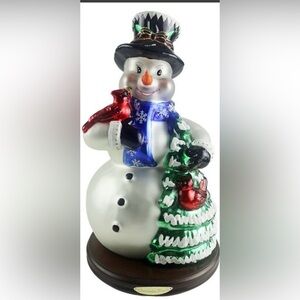 Christopher Radko Snowman Tabletop Sculpture with Box